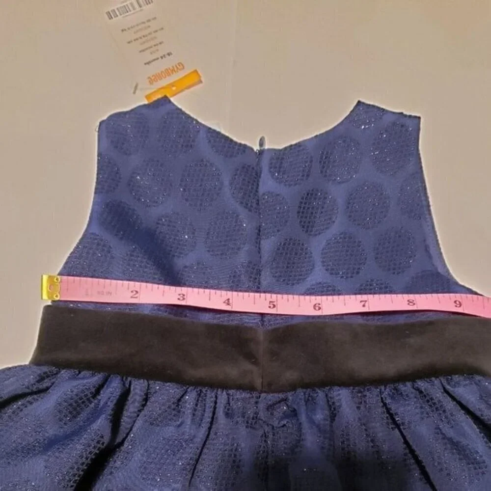 Gymboree 18-24 m special occasion dress blue bow